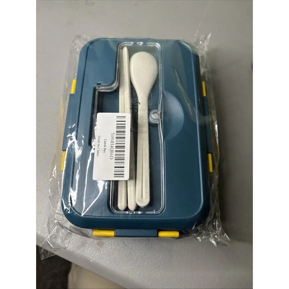Bento Lunch Box Containers plastic cutlery 100% food grade microwave safe